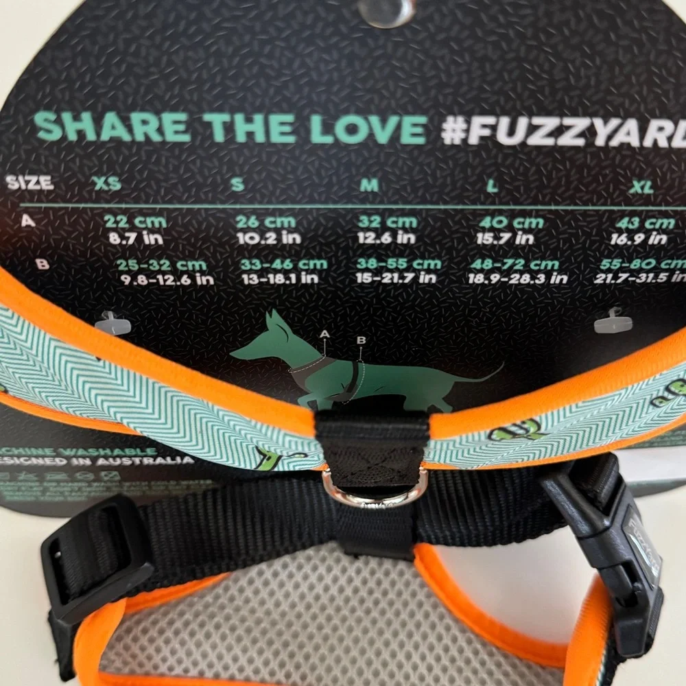 NEW (S) FuzzYard Dog Harness Southwest Theme Cactus Print for Small Dogs